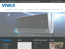 Tablet Screenshot of klimatizacie-vivax.sk